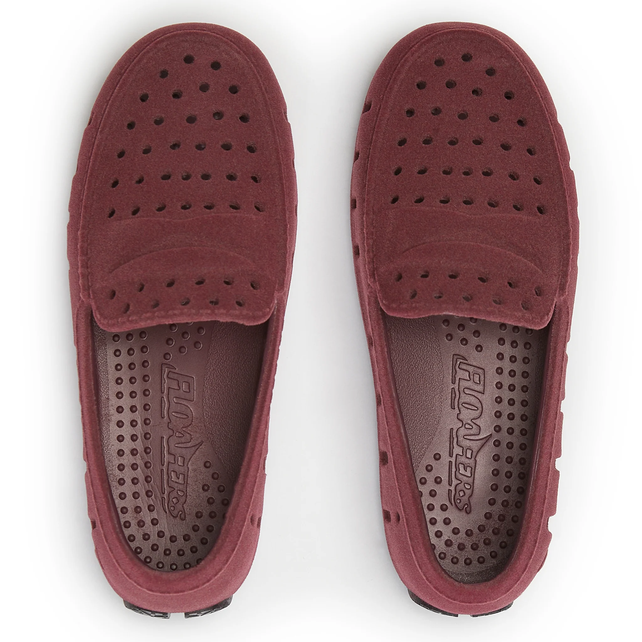 Kids Prodigy Burgundy Suede Loafers - Image 2