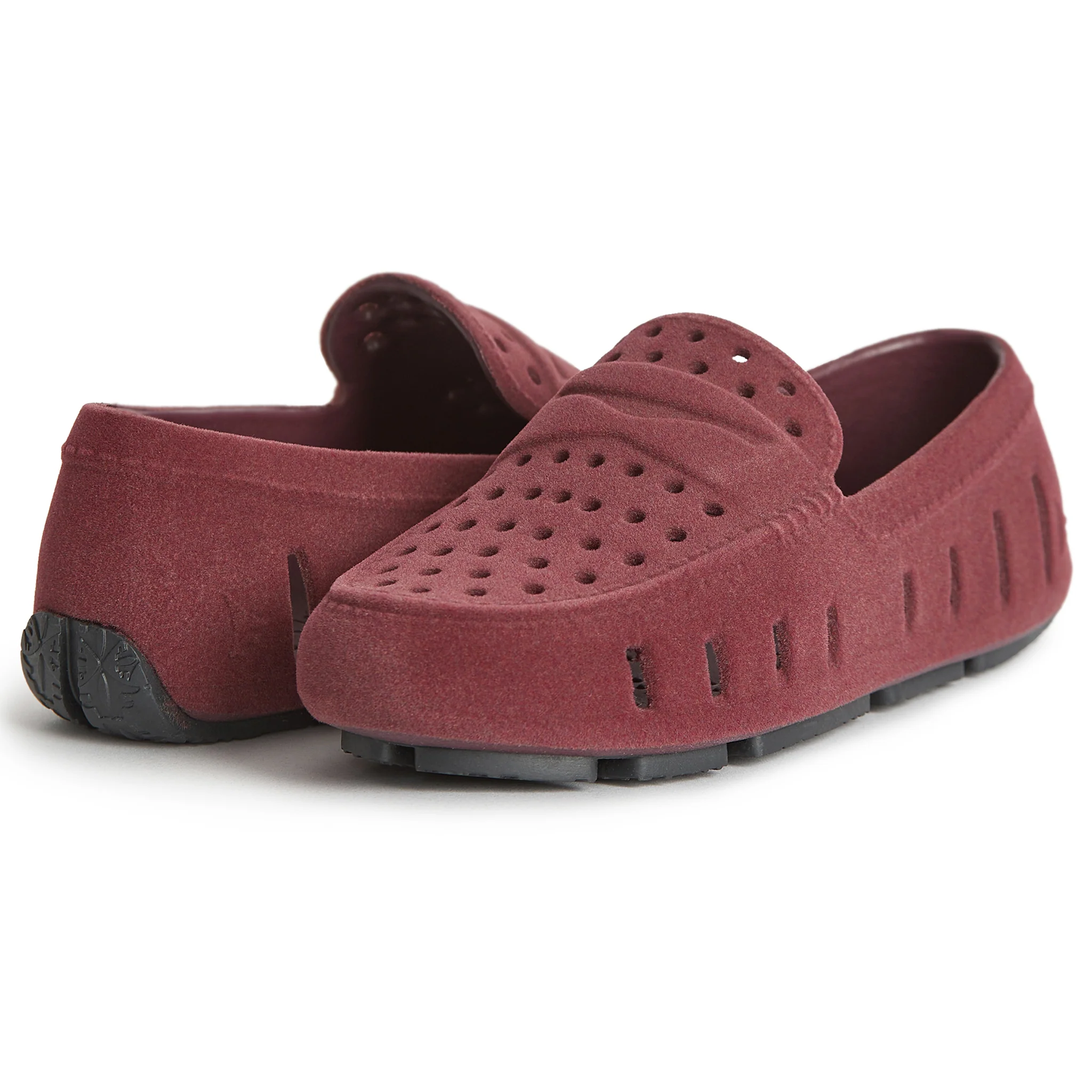 Kids Prodigy Burgundy Suede Loafers - Image 3