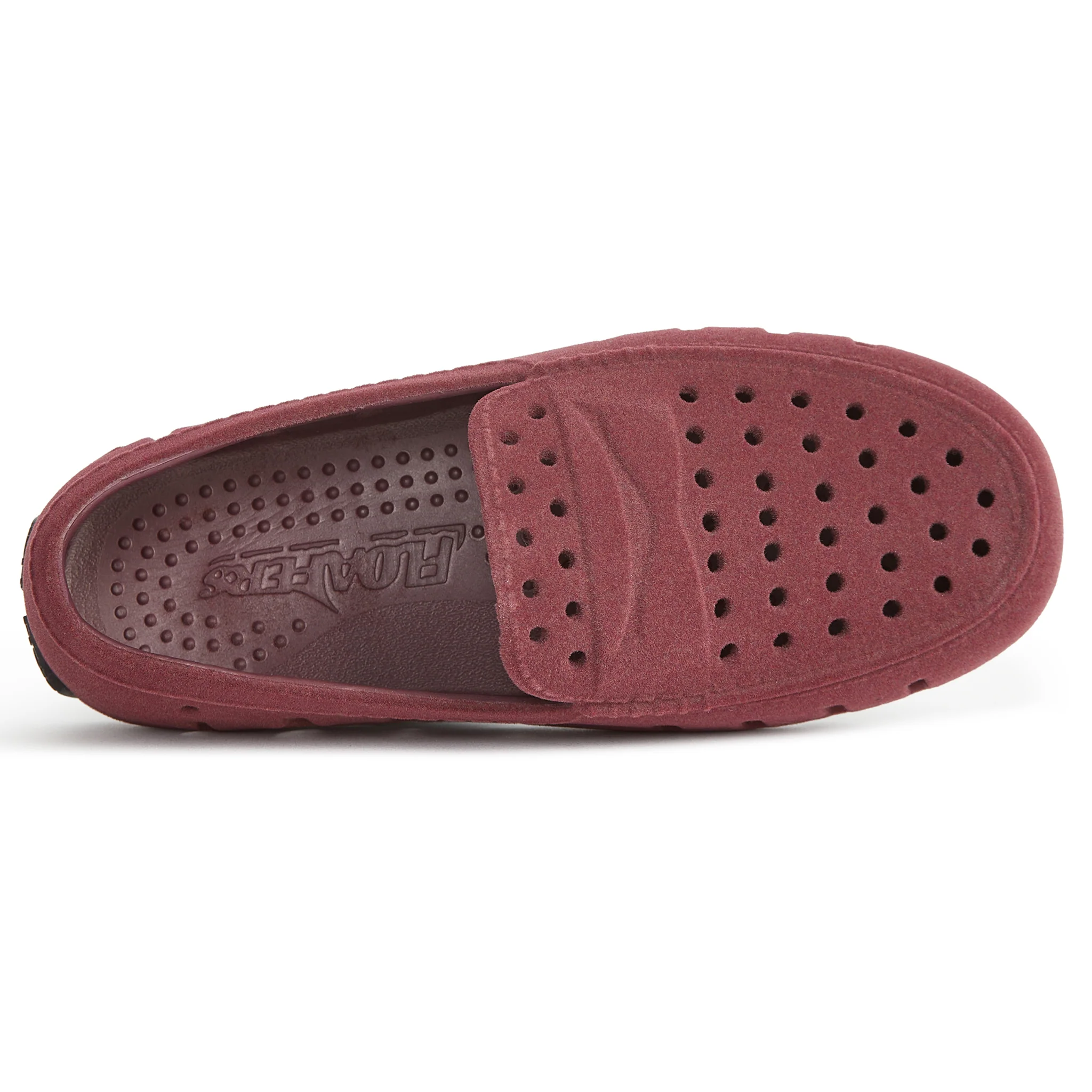Kids Prodigy Burgundy Suede Loafers - Image 6