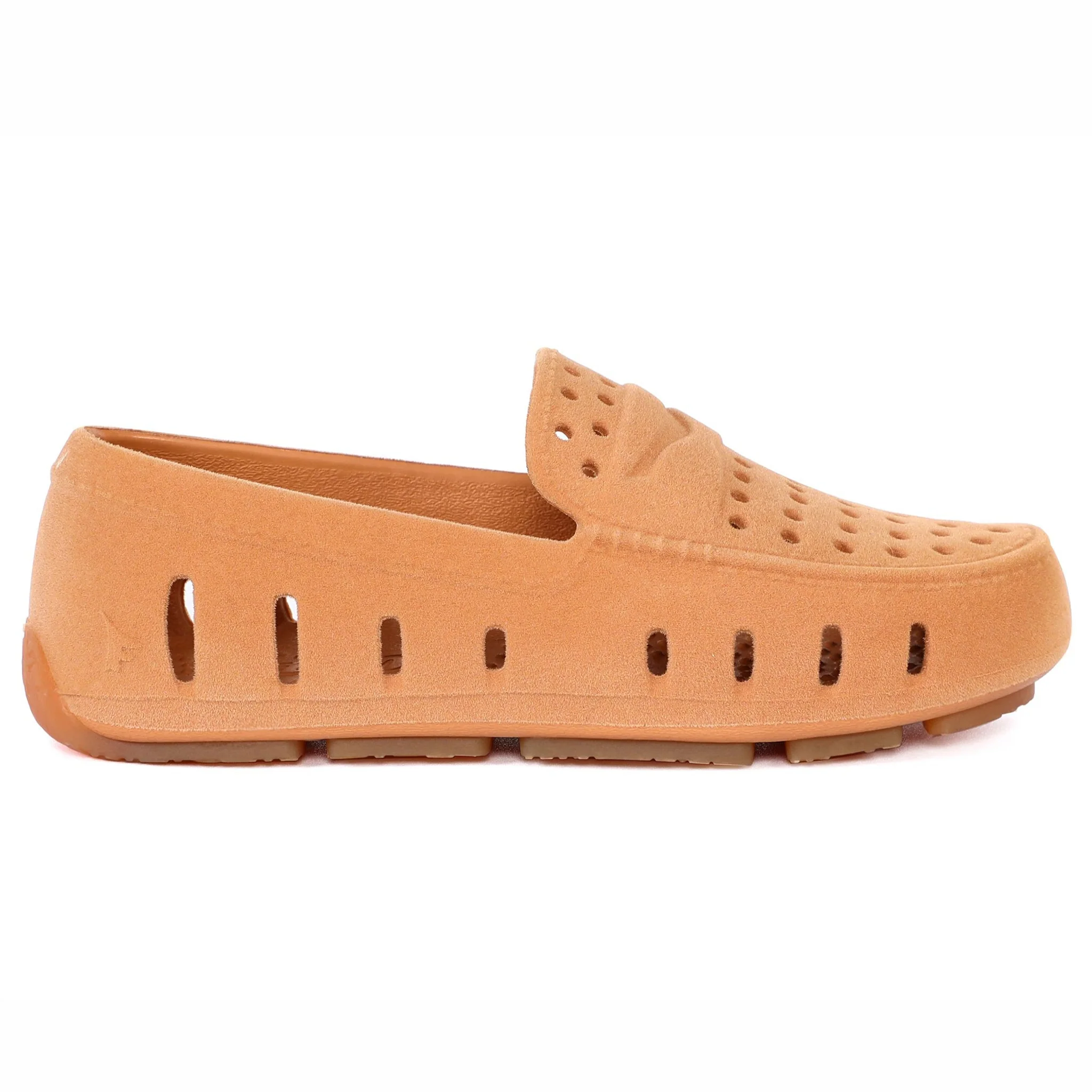 Kids Prodigy Cognac Suede Loafers