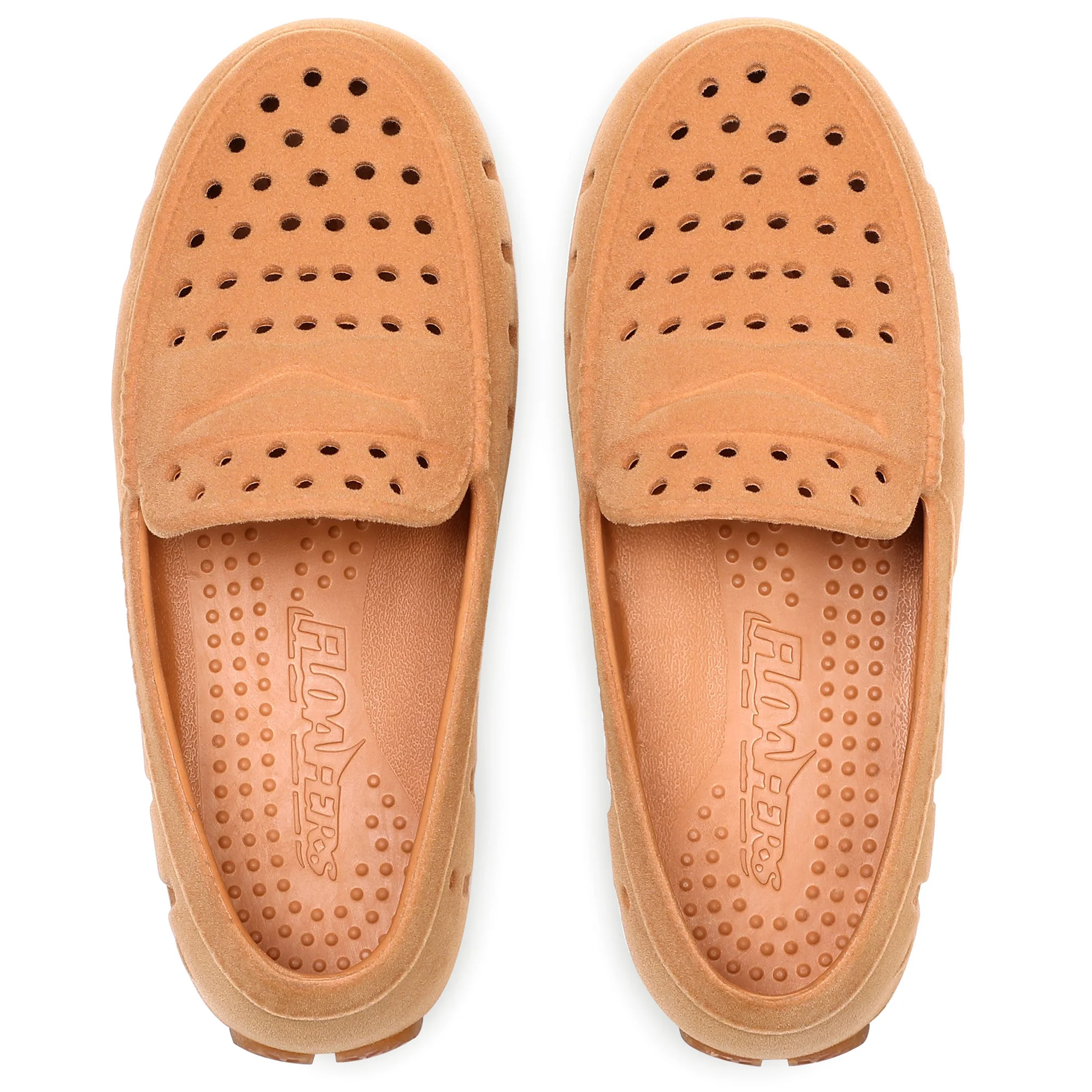 Kids Prodigy Cognac Suede Loafers - Image 2
