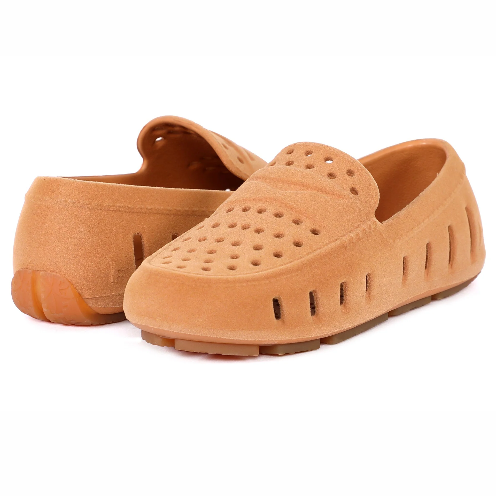 Kids Prodigy Cognac Suede Loafers - Image 3