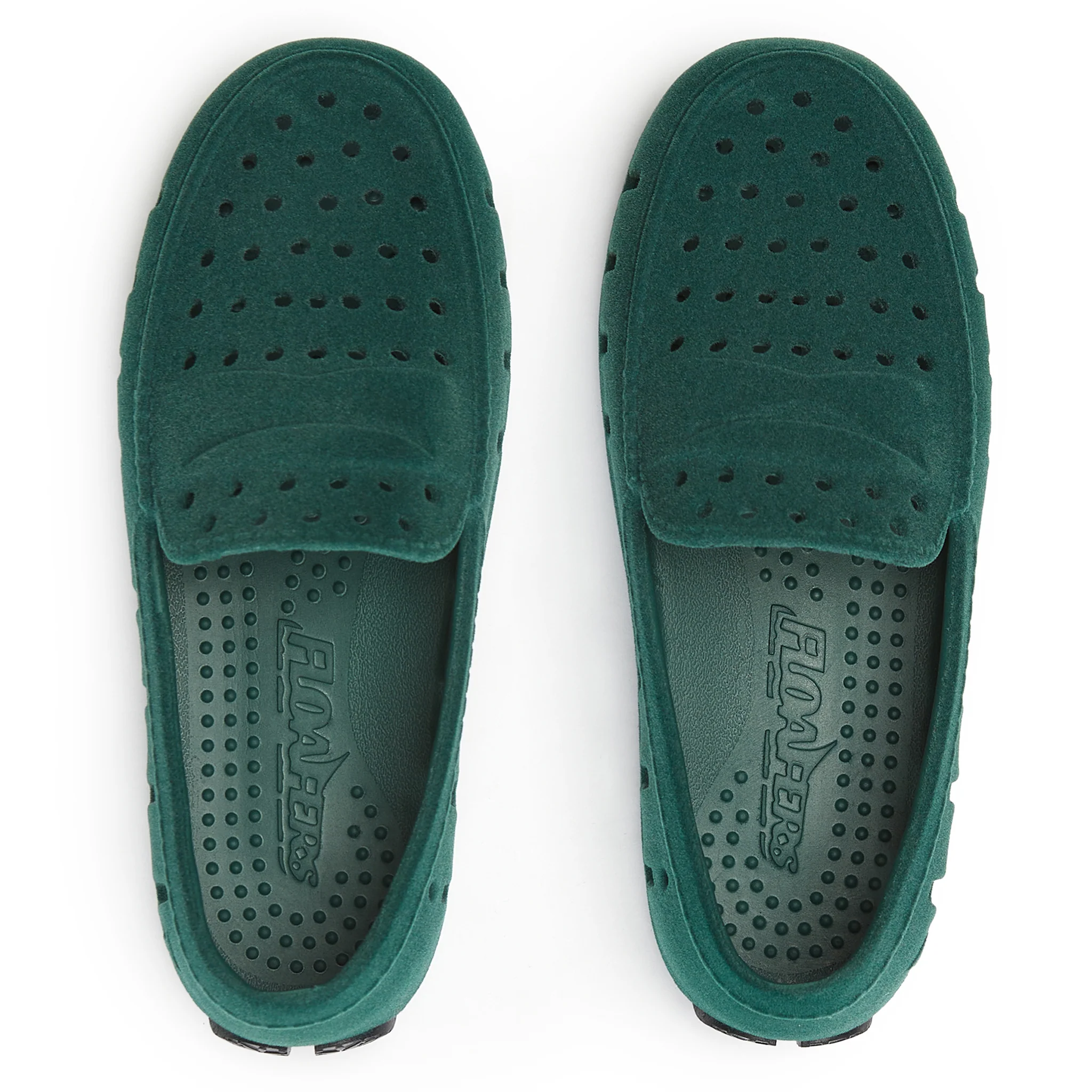 Kids Prodigy Emerald Suede Loafers - Image 2
