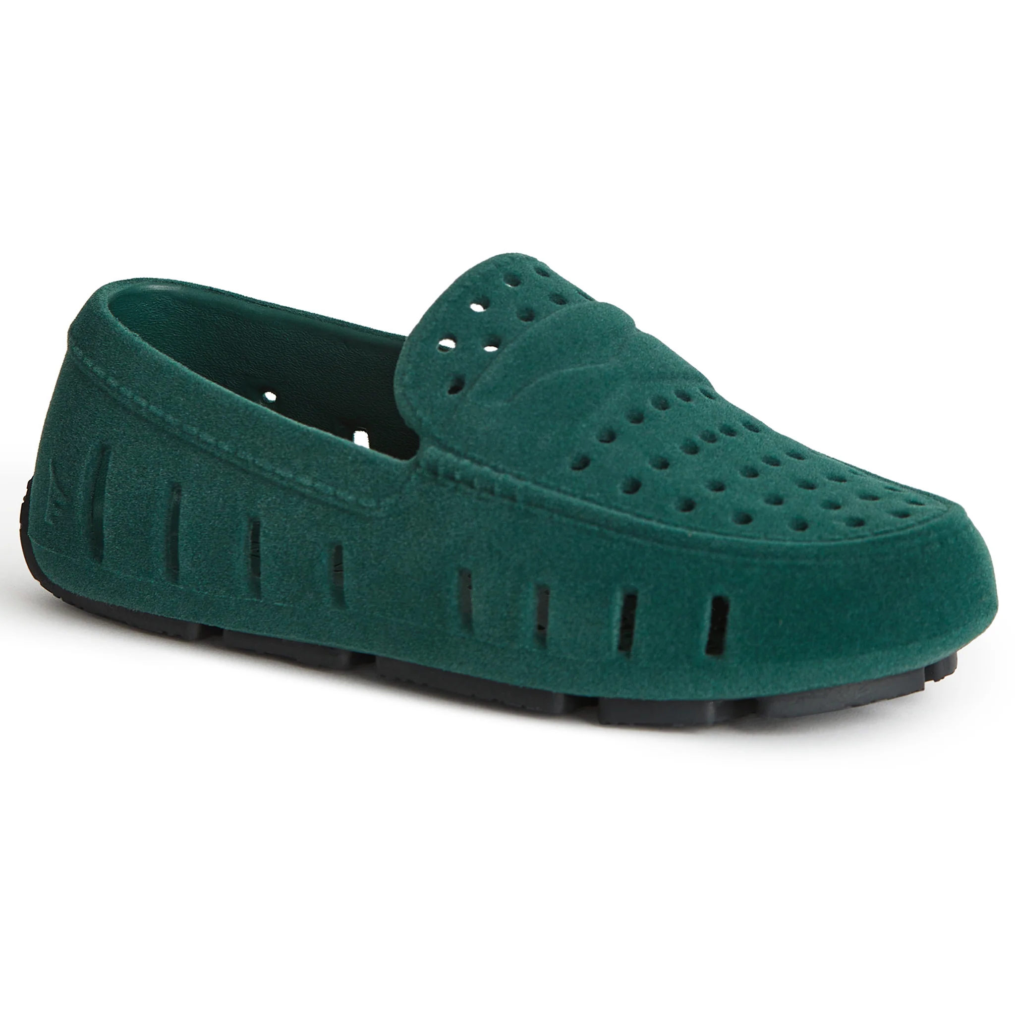 Kids Prodigy Emerald Suede Loafers - Image 5