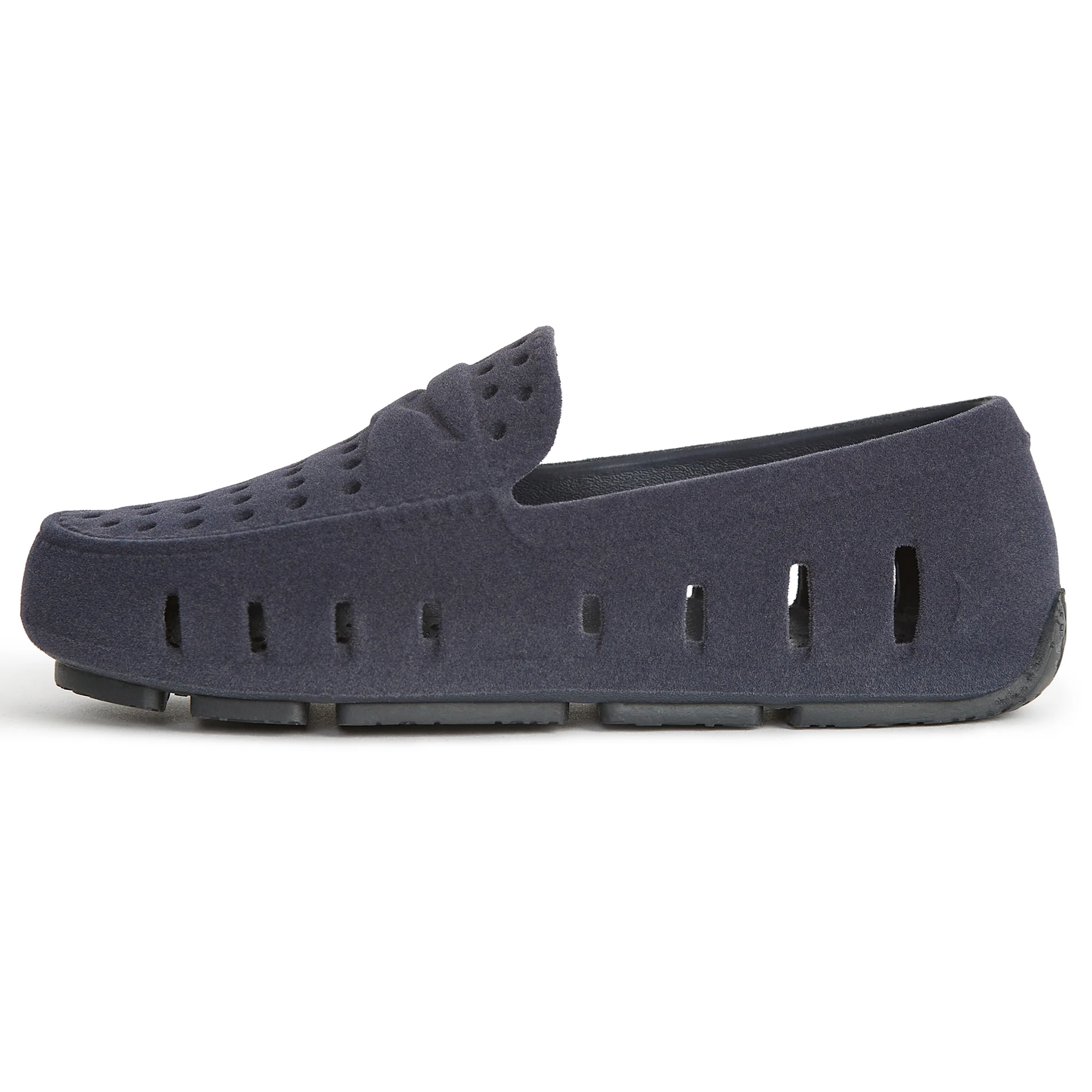 Kids Prodigy Navy Suede Loafers - Image 3