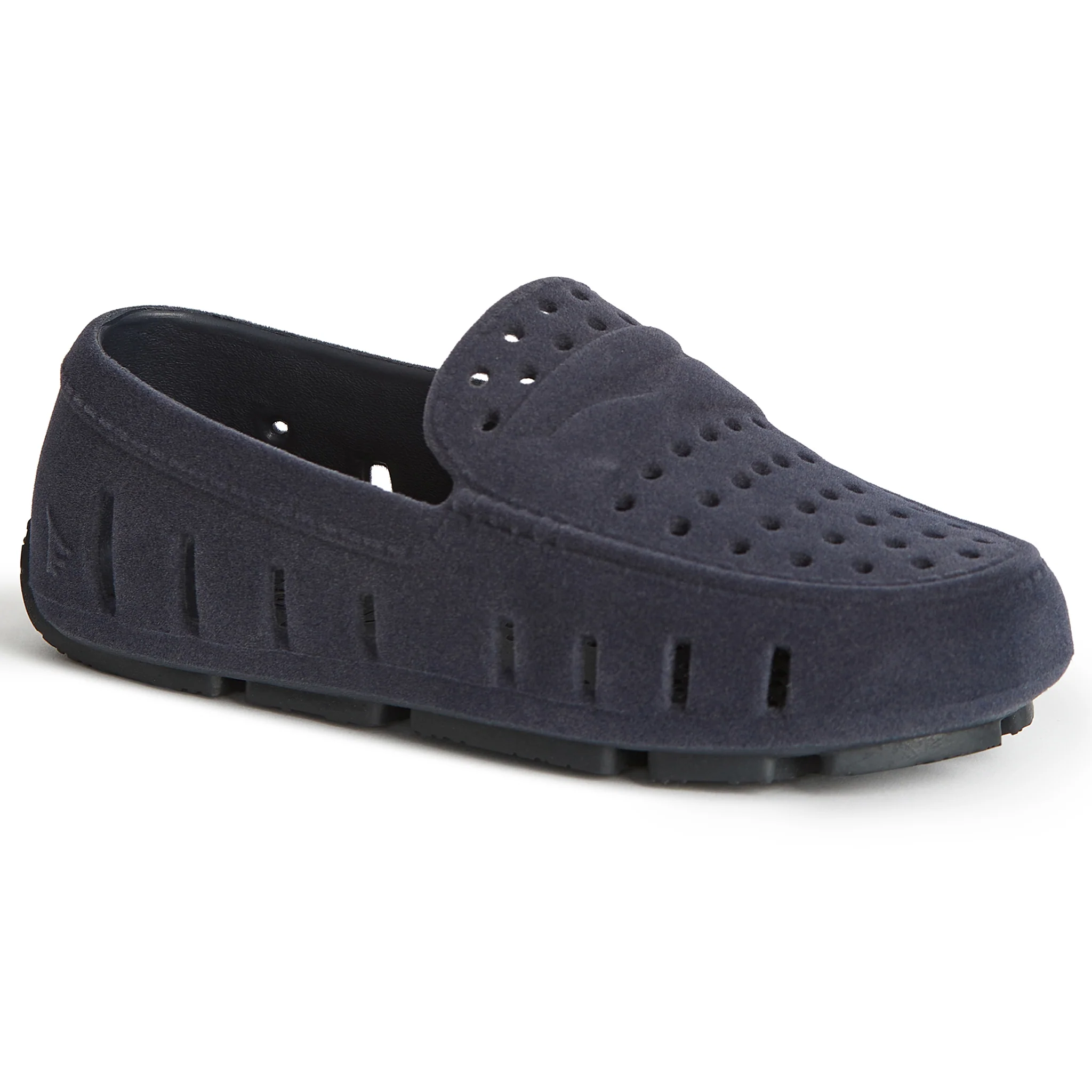 Kids Prodigy Navy Suede Loafers - Image 4