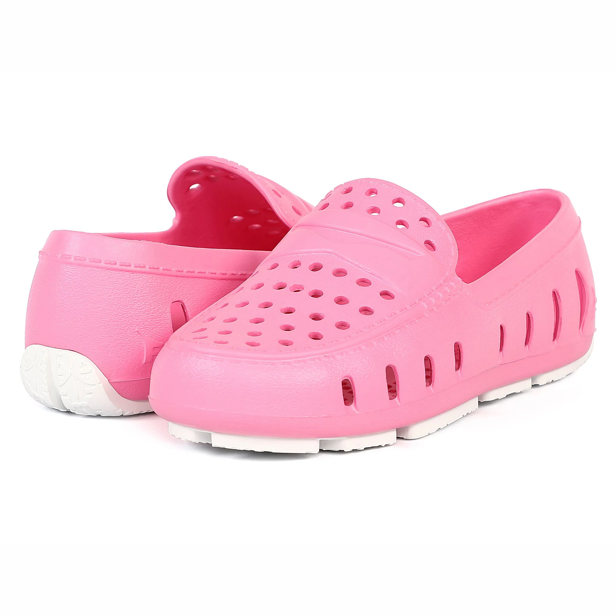 Kids Prodigy Pink Carnation Bright White Loafers - Image 5