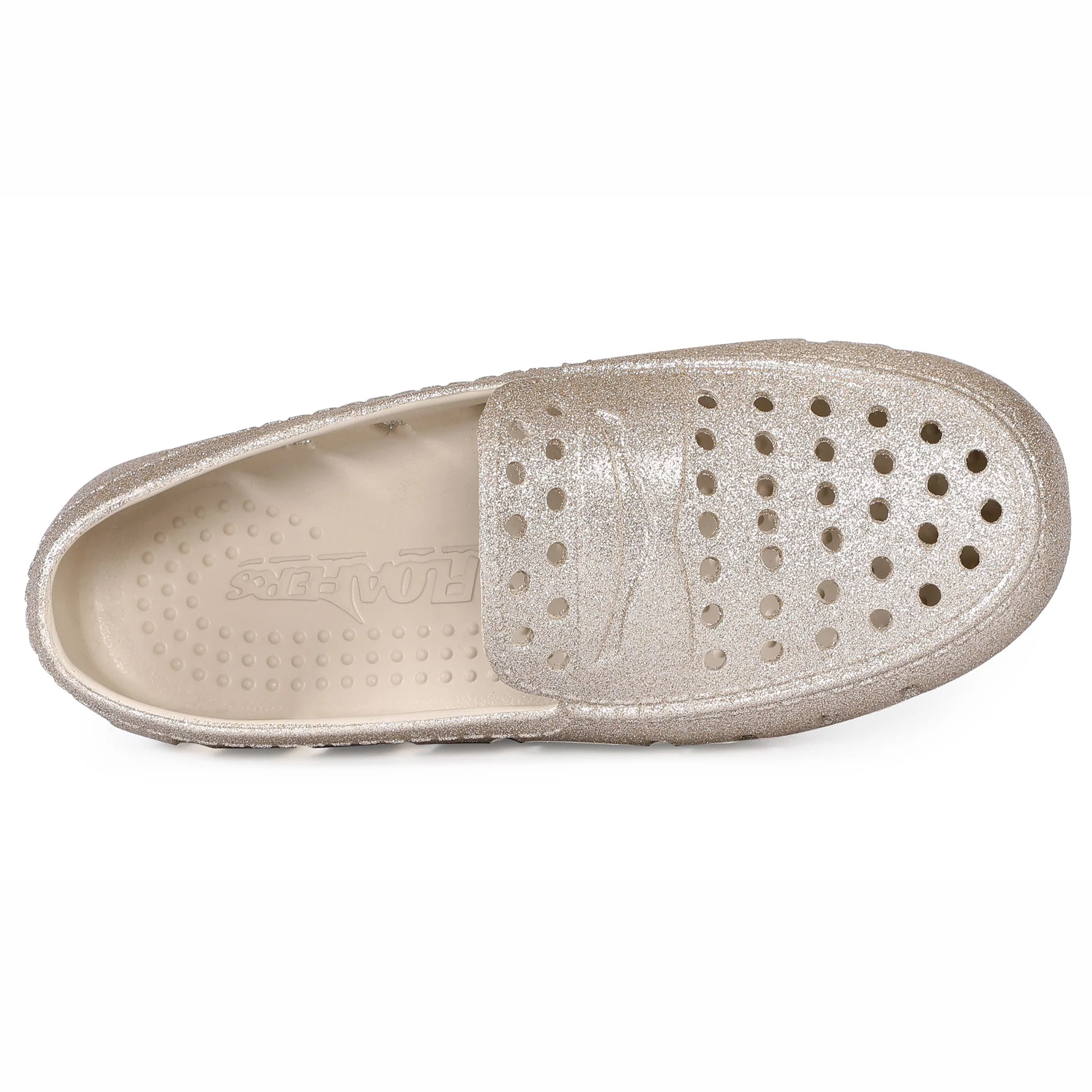 Kids Prodigy Gold Sparkle Bright White Loafers - Image 6