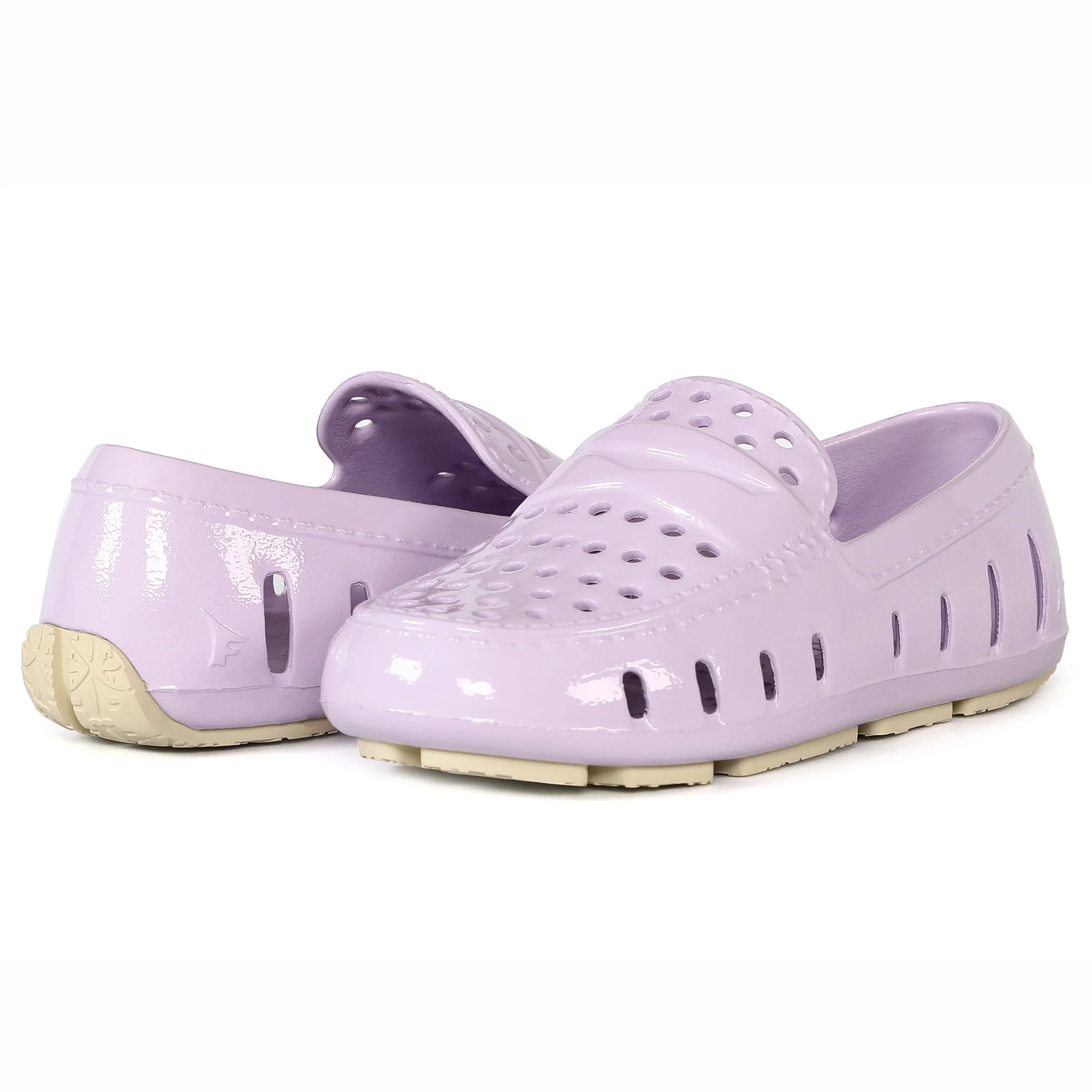 Kids Prodigy Dusty Pink Lilac Patent Loafers - Image 3
