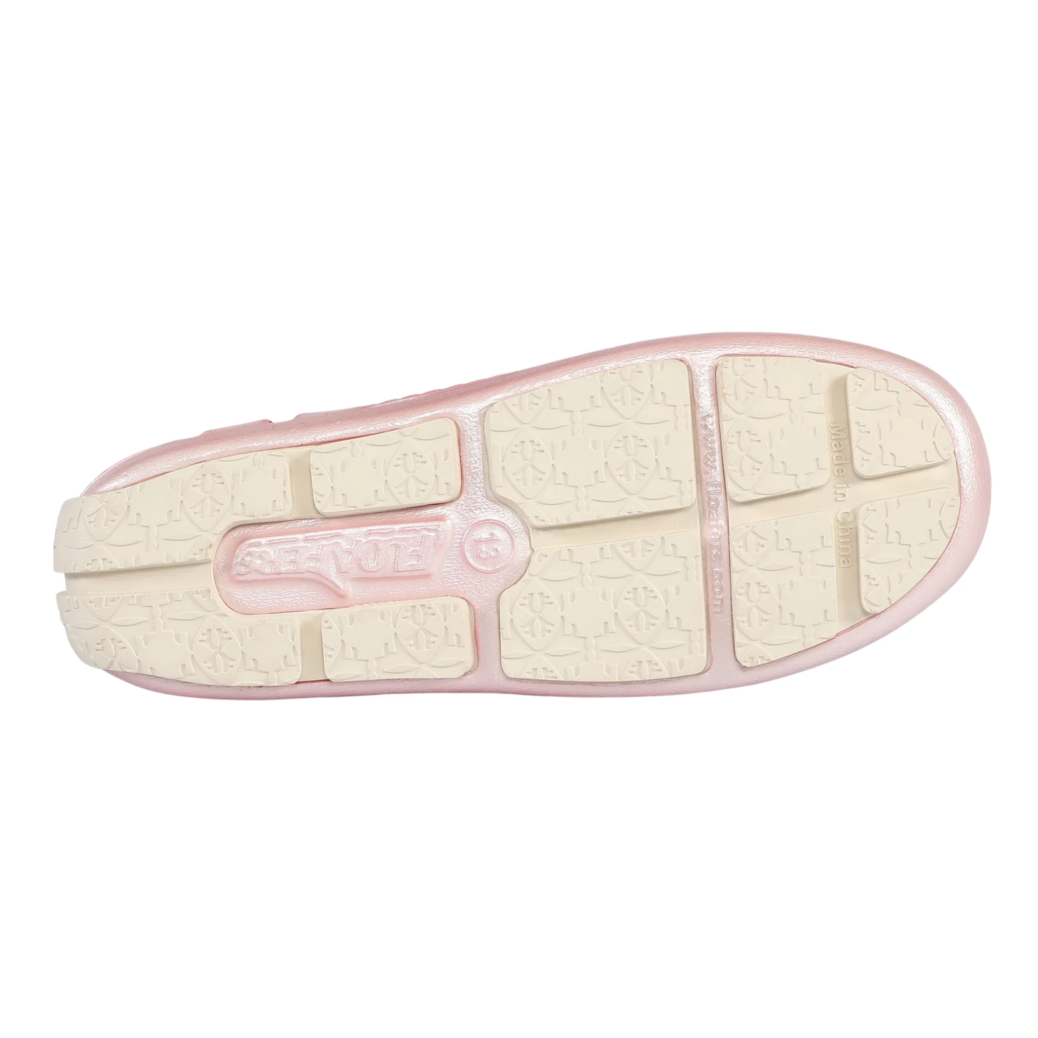 Kids Prodigy Pink Metallic Loafers Cream Sole - Image 7