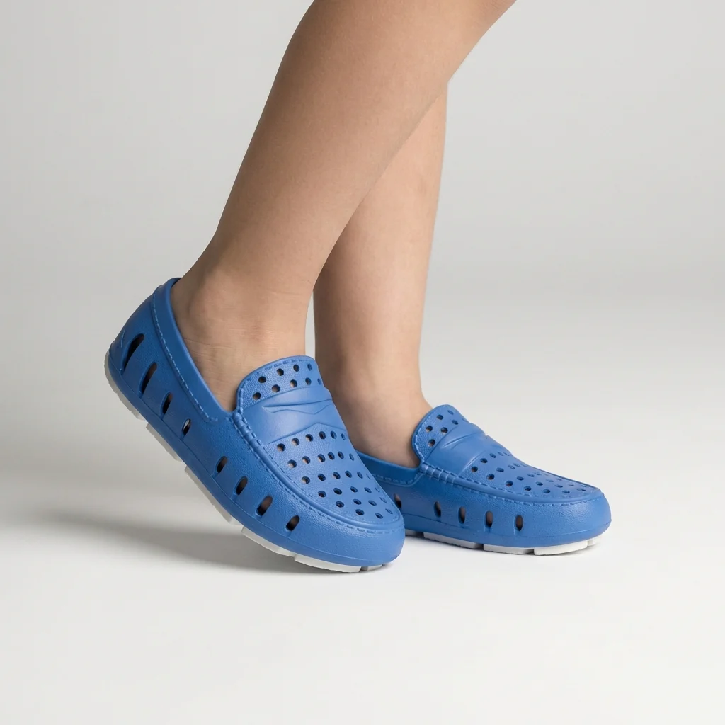 Kids Prodigy Bright Blue Bright White Loafers - Image 3
