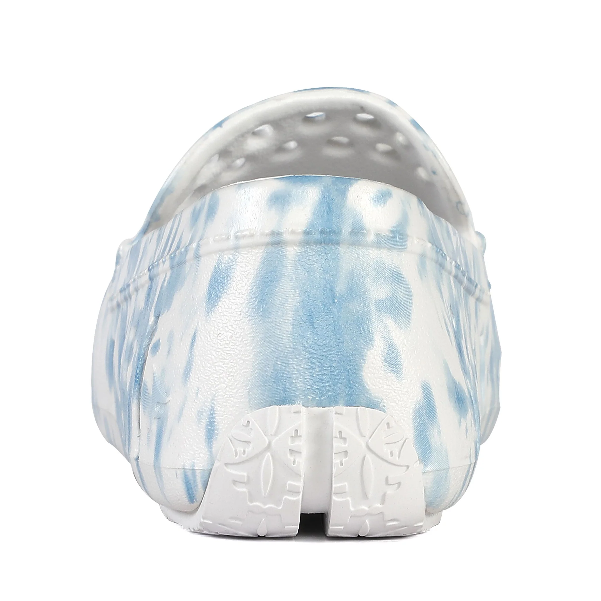 Kids Prodigy Blue Tie Dye Print Bright White Loafers - Image 8