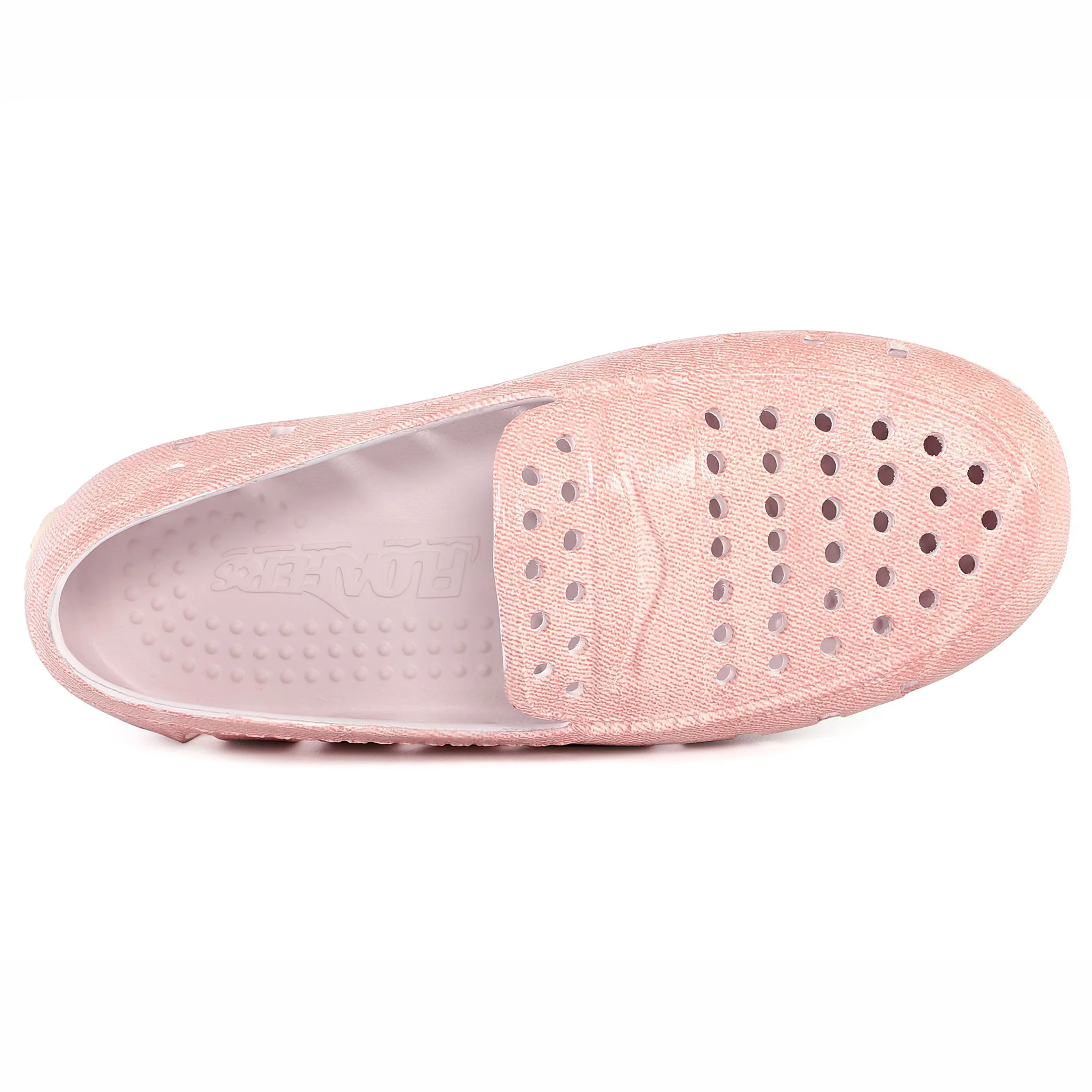 Kids Prodigy Pink Denim Print Bright White Loafers - Image 6