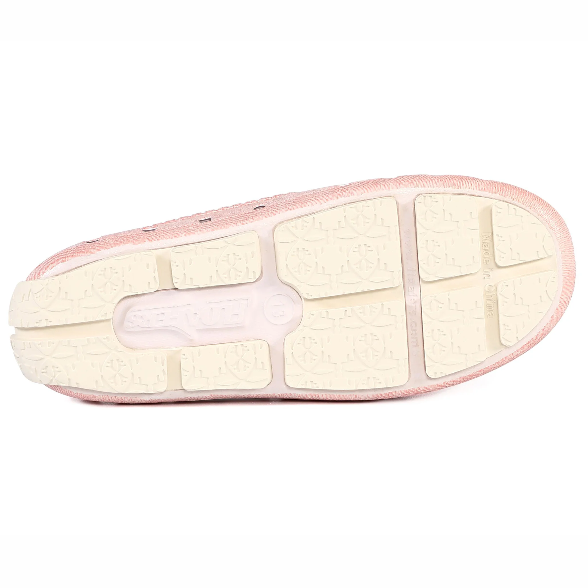 Kids Prodigy Pink Denim Print Bright White Loafers - Image 7