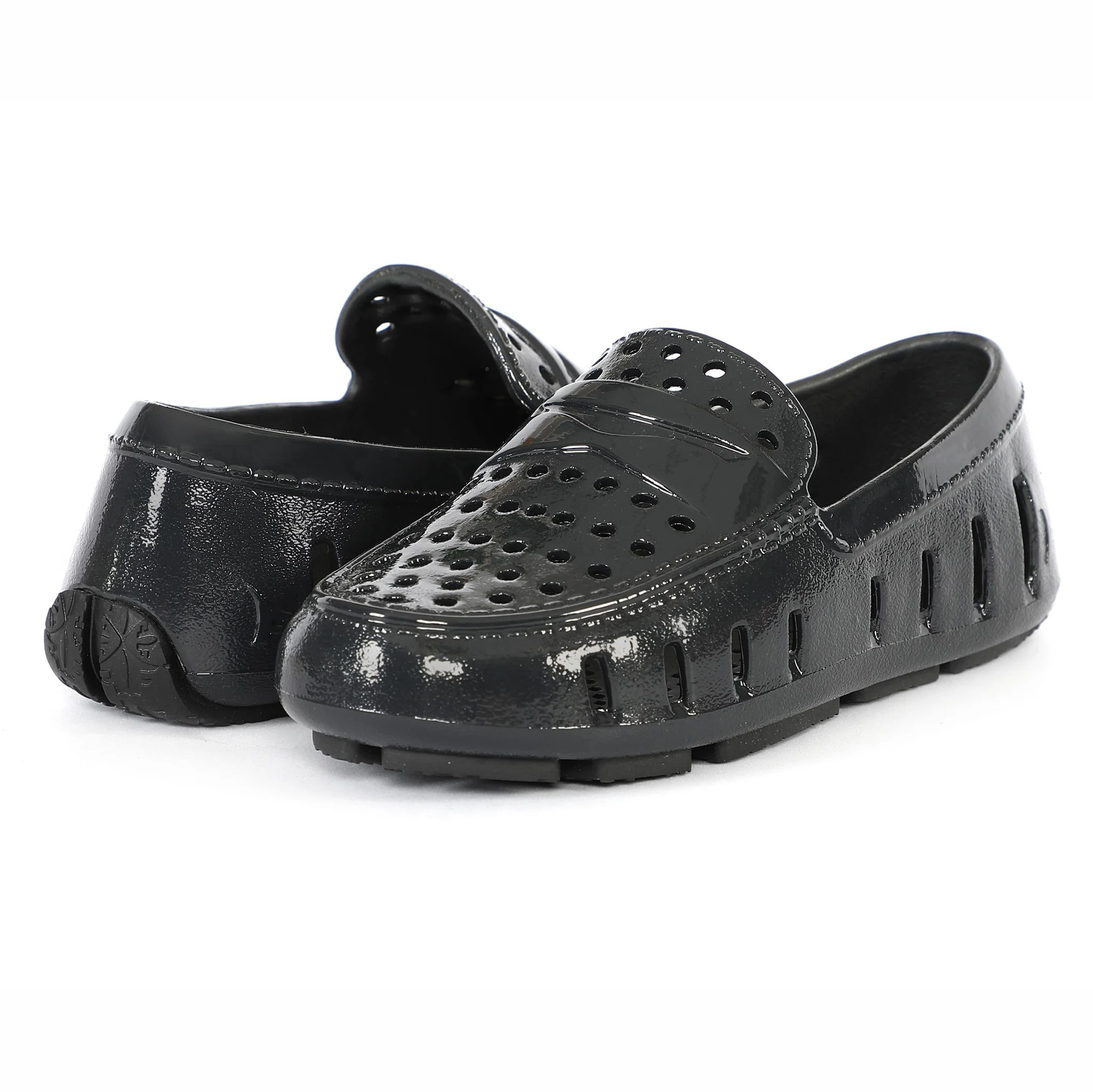 Kids Prodigy Black Patent Loafers - Image 5