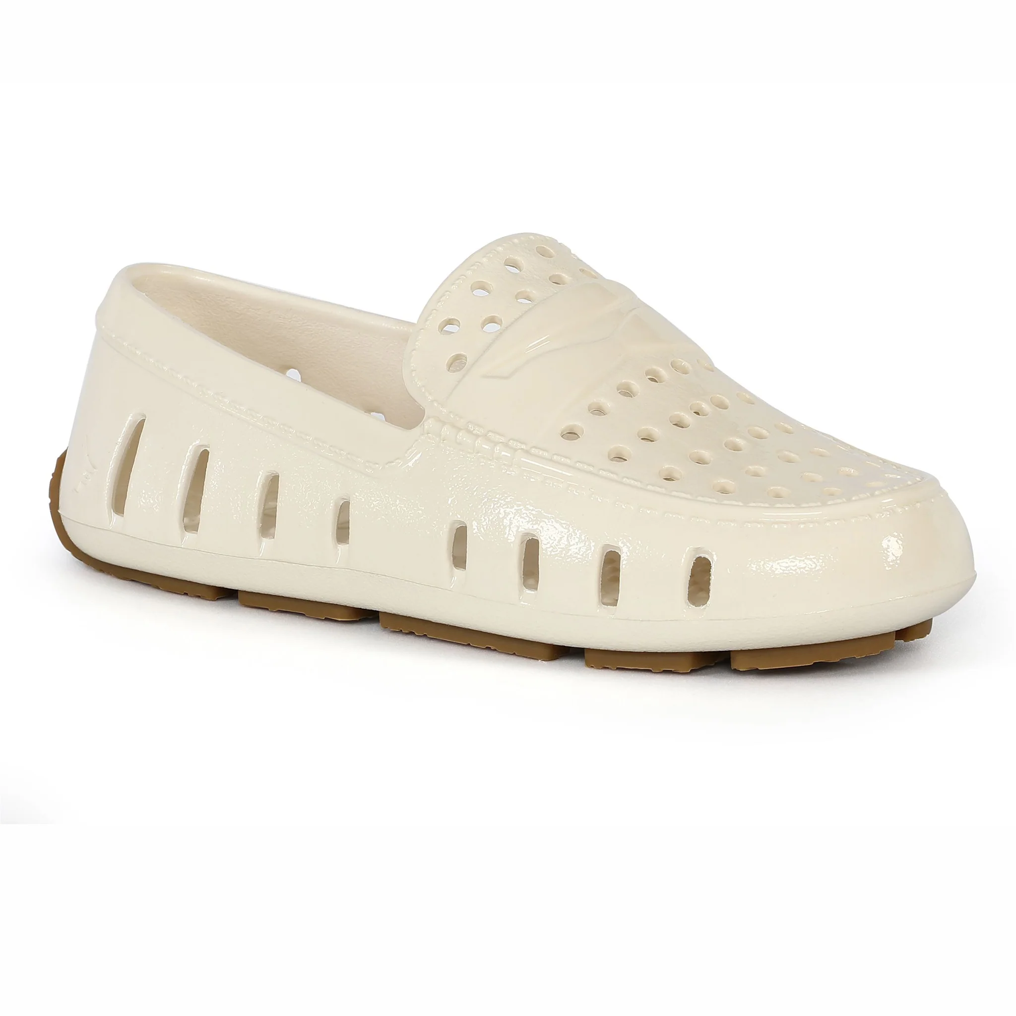 Kids Prodigy Bone Gum Patent Loafers - Image 3