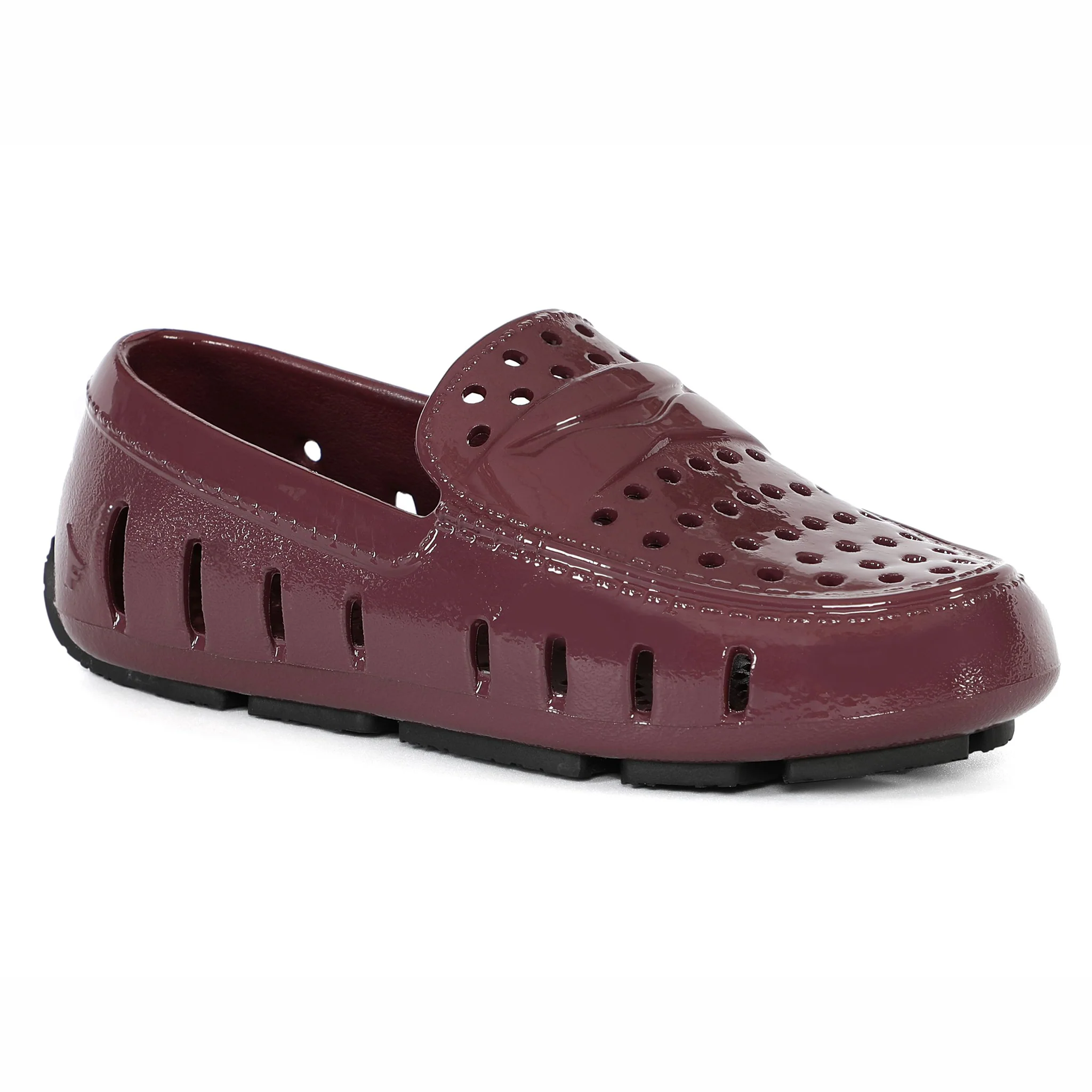 Kids Prodigy Burgundy Black Loafers - Image 4