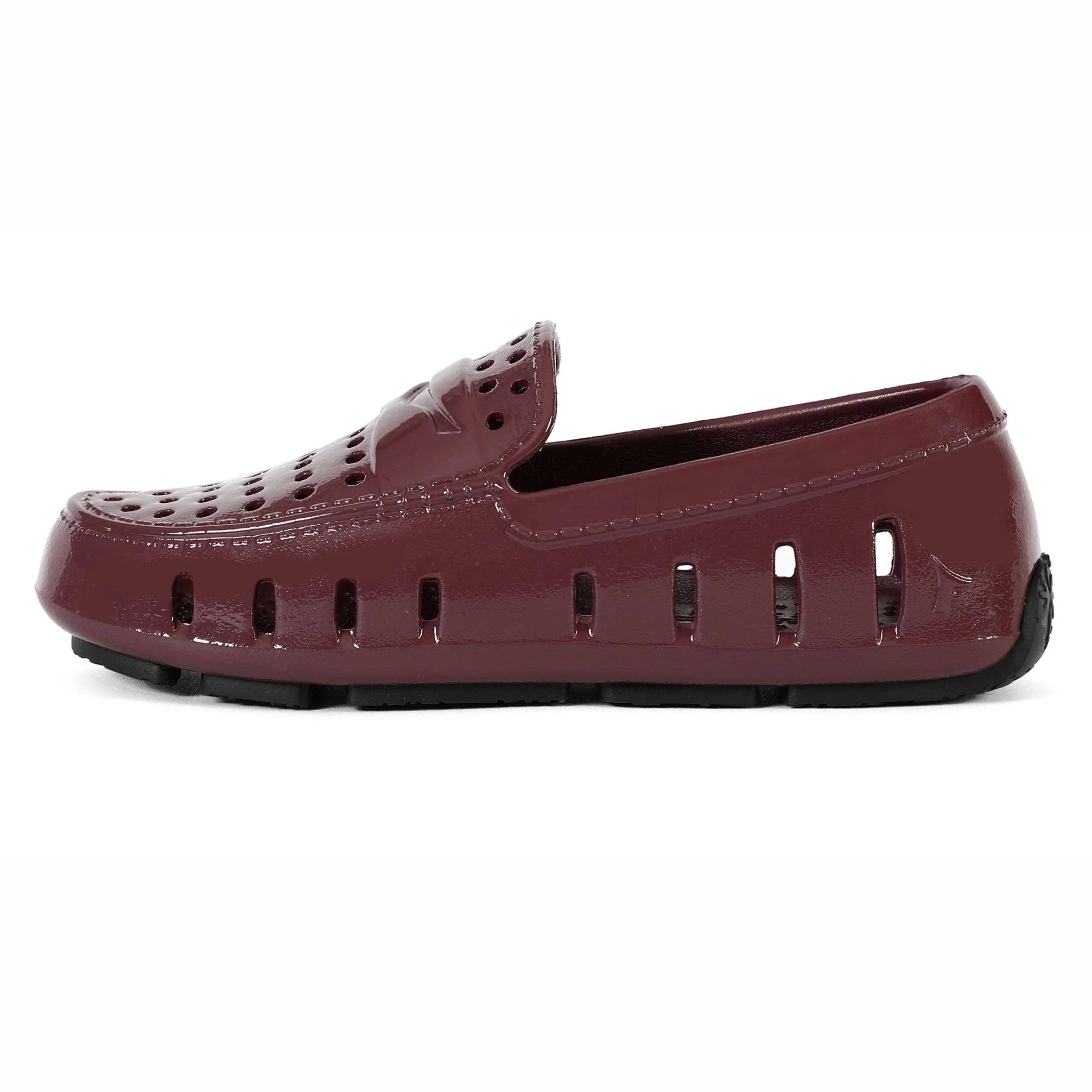 Kids Prodigy Burgundy Black Loafers - Image 5