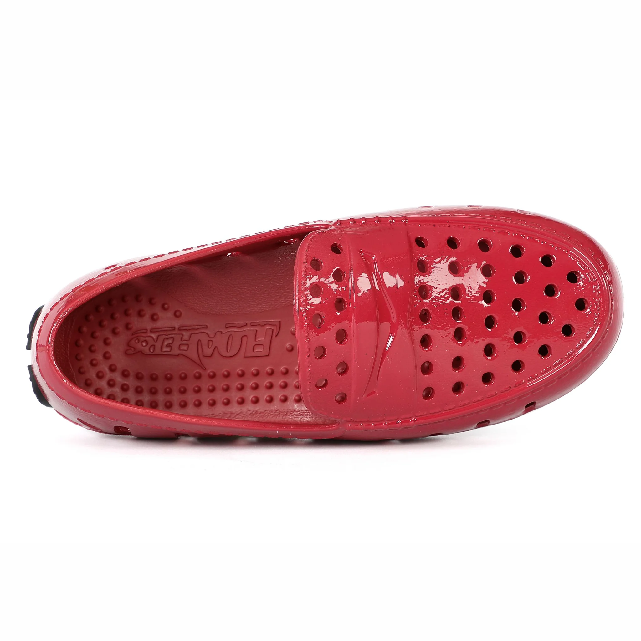 Kids Prodigy Red Black Patent Loafers - Image 6