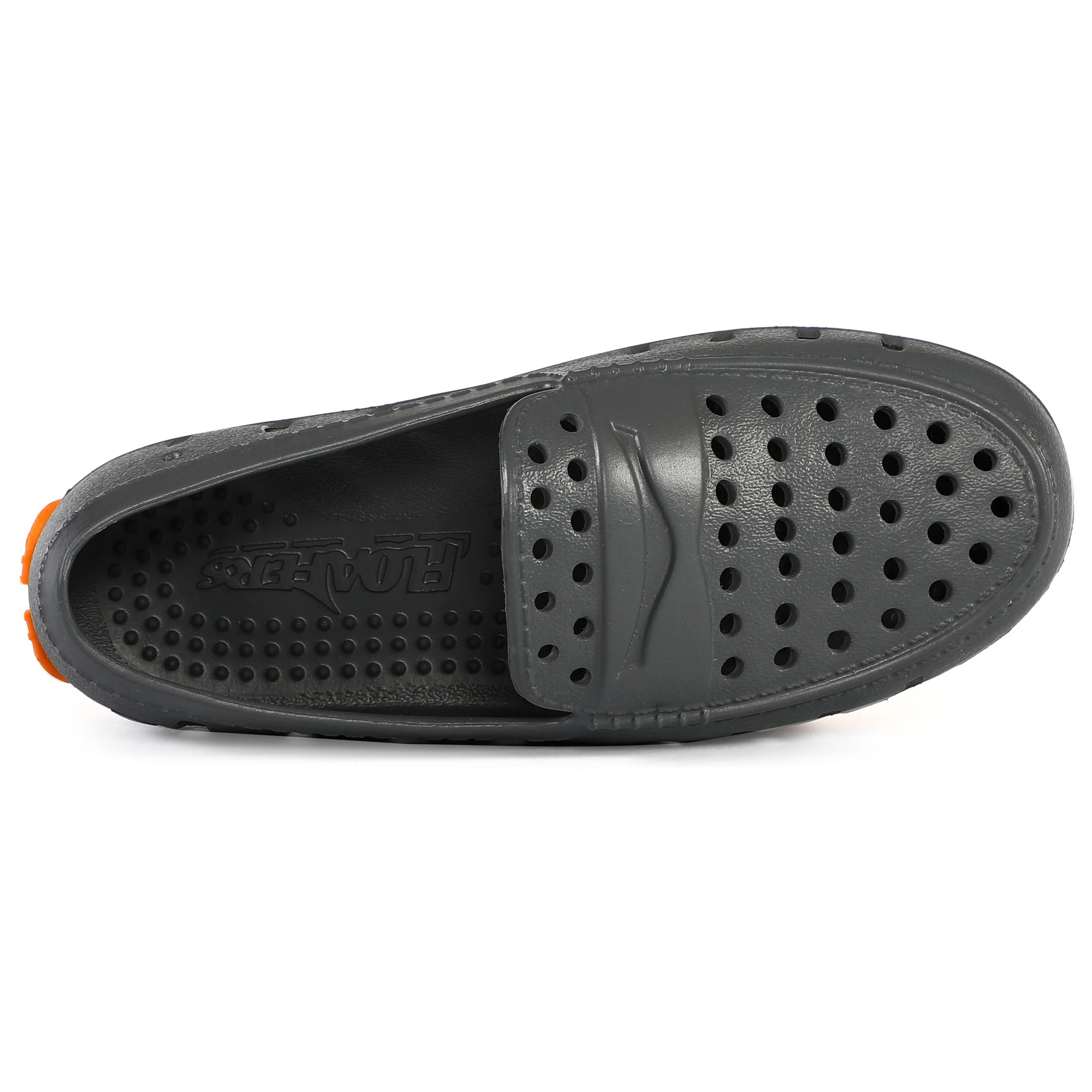 Kids Prodigy Asphalt Flame Orange Loafers - Image 5