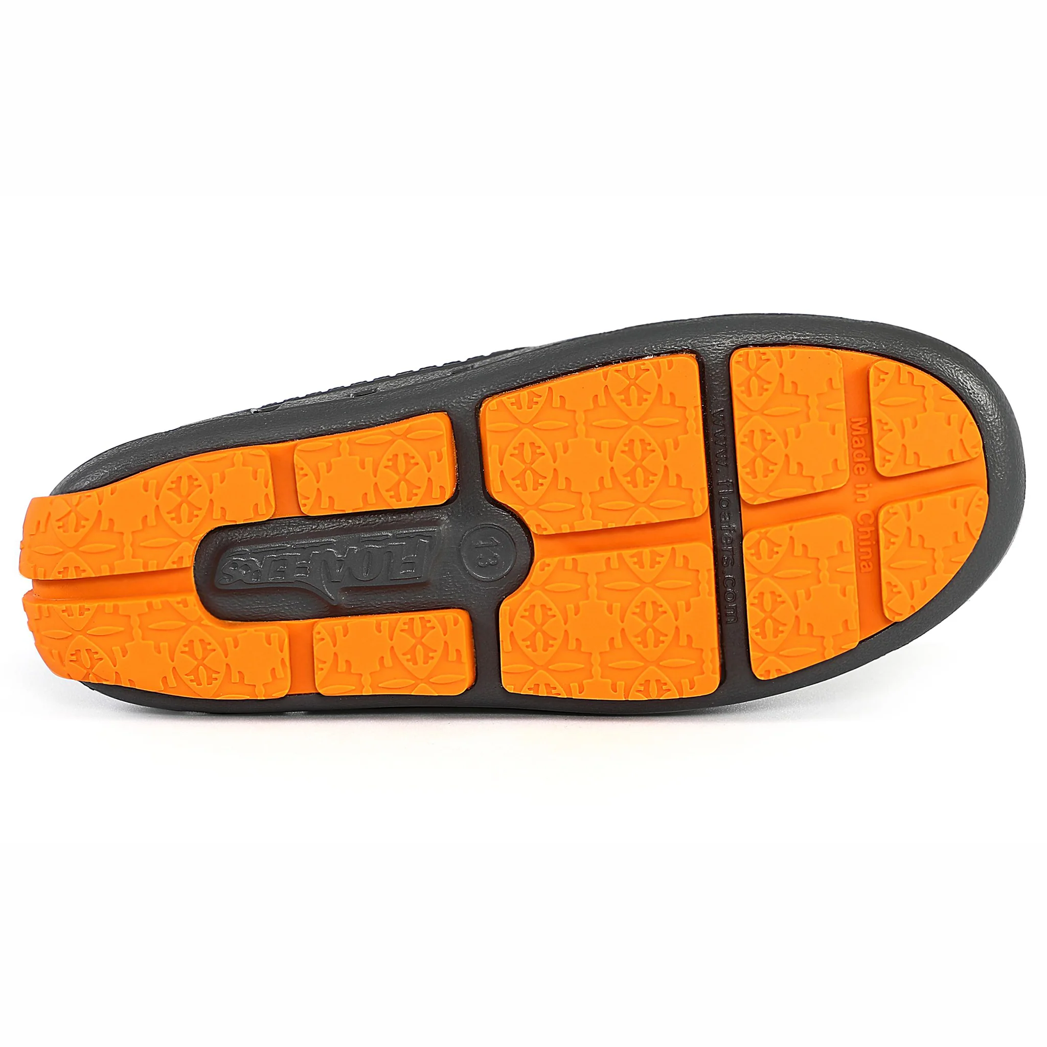 Kids Prodigy Asphalt Flame Orange Loafers - Image 7