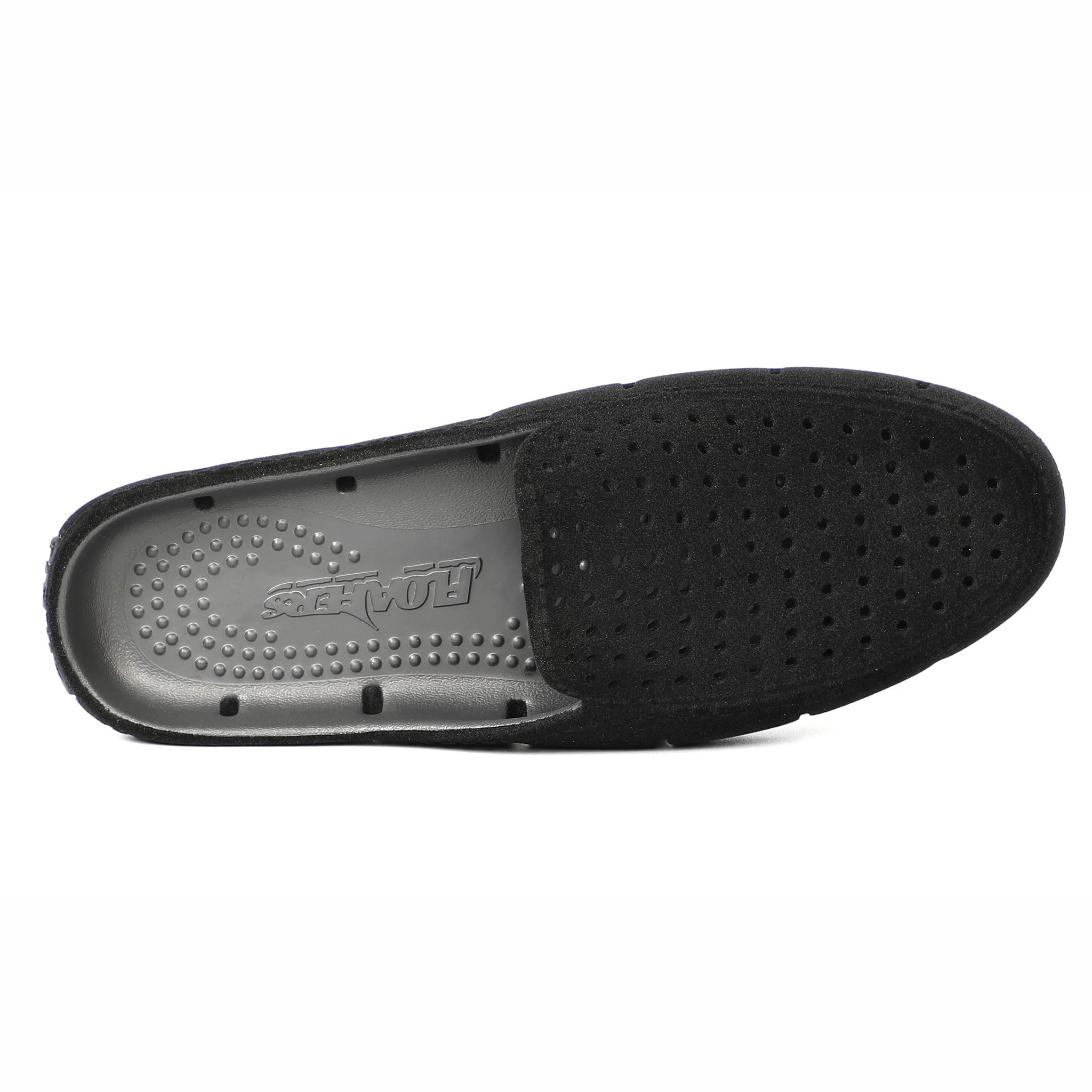 BLACK VEGAN SUEDE WOMENS SUNSET SLIDE - Image 5