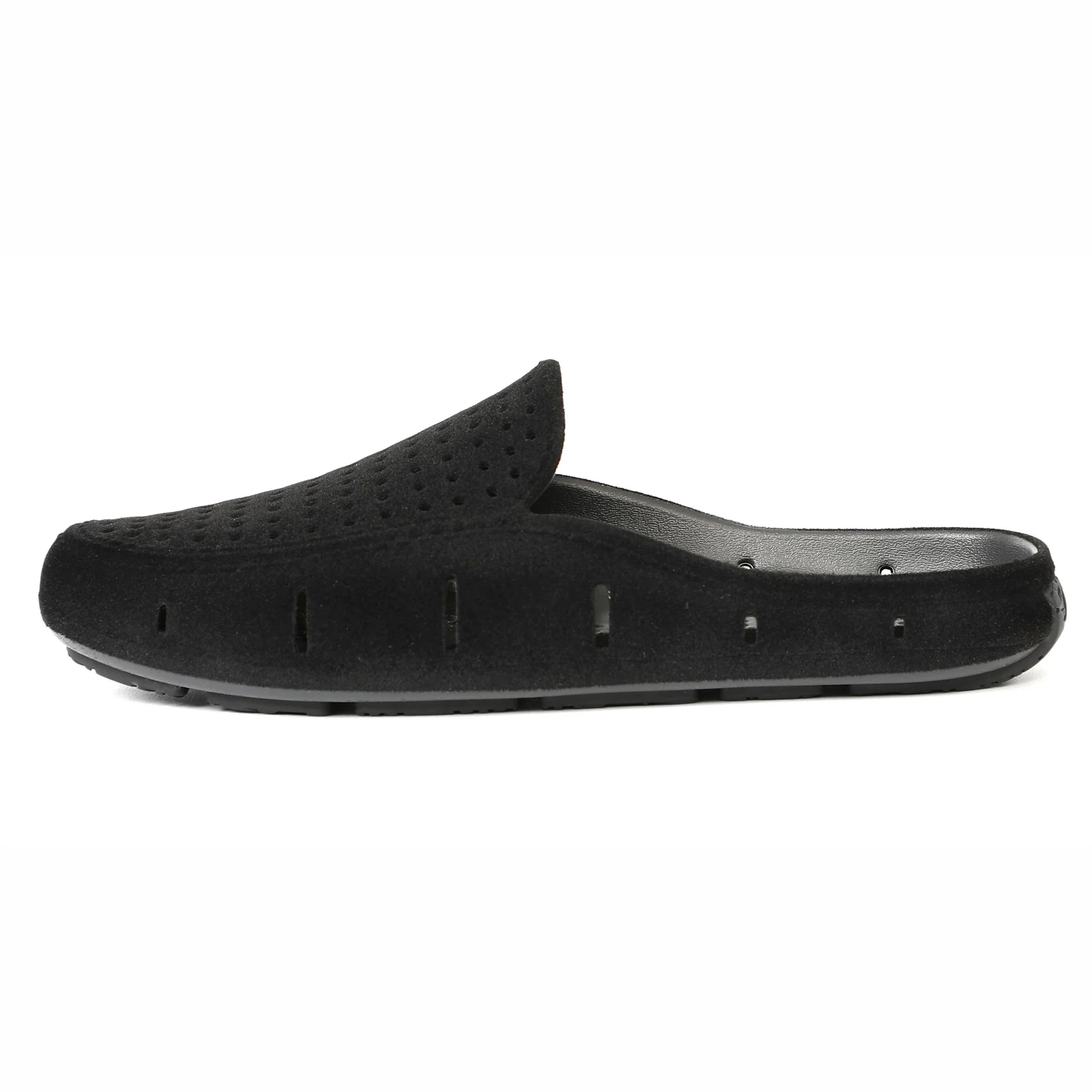 BLACK VEGAN SUEDE WOMENS SUNSET SLIDE - Image 6