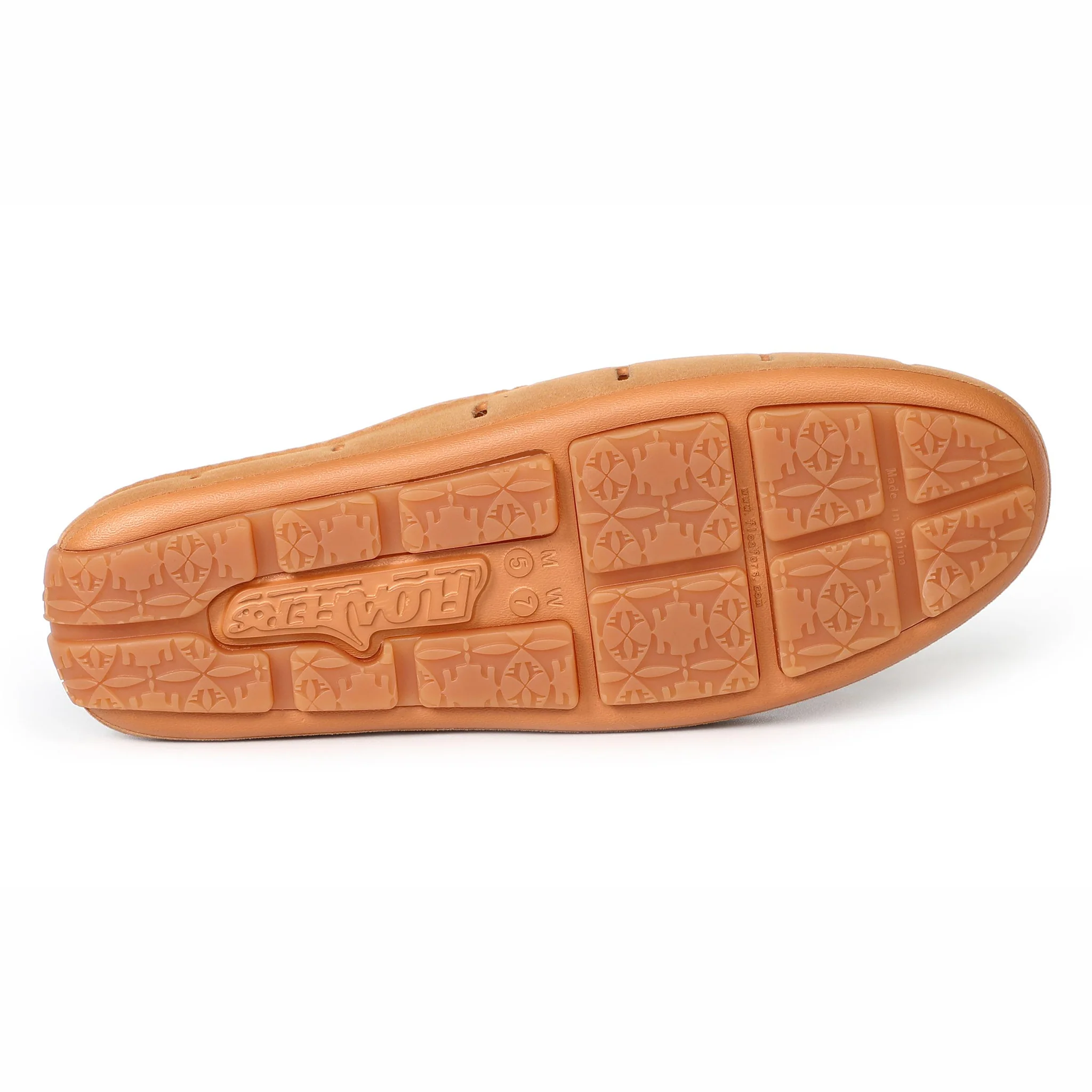 COGNAC VEGAN SUEDE WOMENS SUNSET SLIDE - FINAL SALE - Image 7