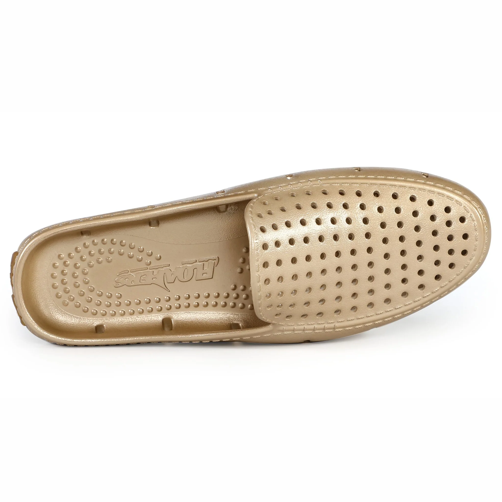 GOLD METALLIC/GUM WOMENS SUNSET SLIDE - Image 6