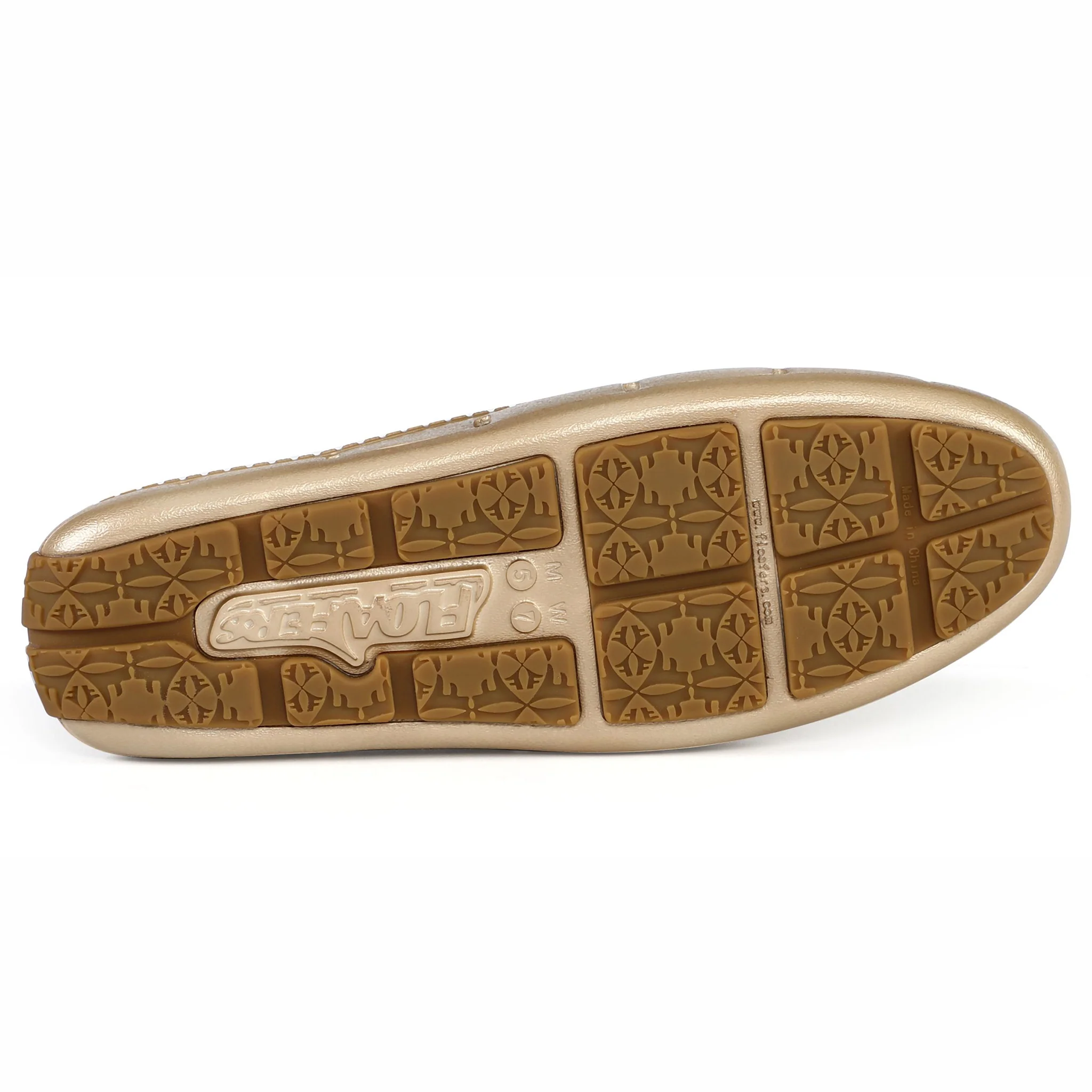 GOLD METALLIC/GUM WOMENS SUNSET SLIDE - Image 7