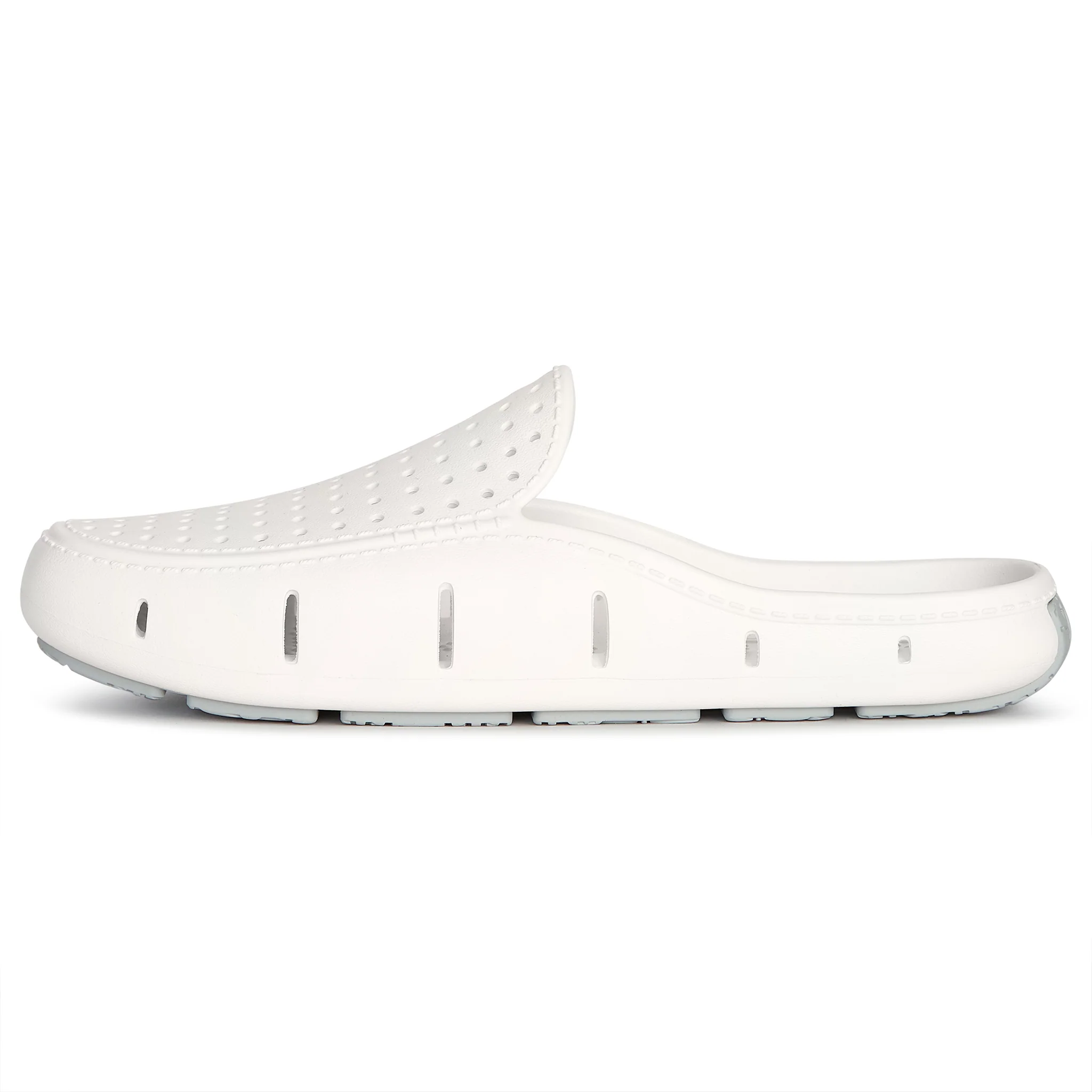 BRIGHT WHITE/HARBOR MIST GRAY MENS SUNSET SLIDE - Image 5