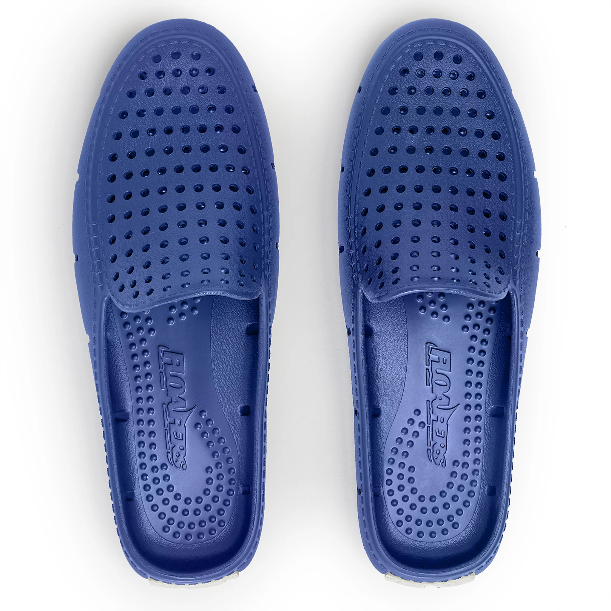 NAVY PEONY/BRIGHT WHITE WOMENS SUNSET SLIDE - Image 5
