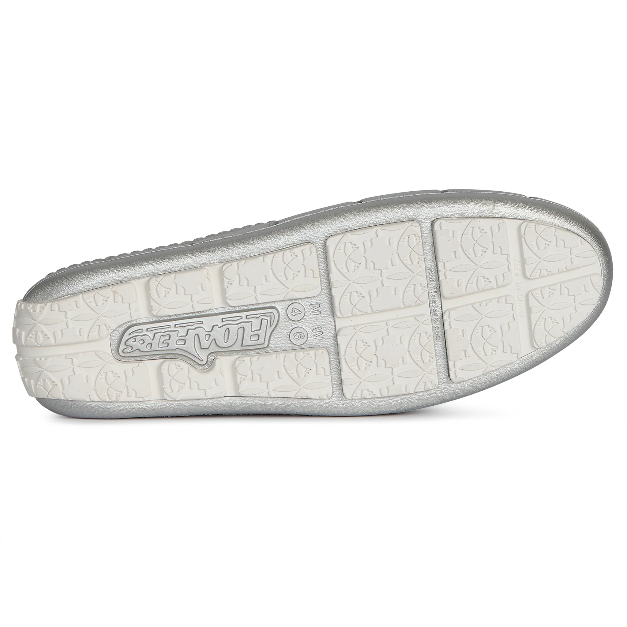SILVER METALLIC/BRIGHT WHITE WOMENS SUNSET SLIDE - Image 4